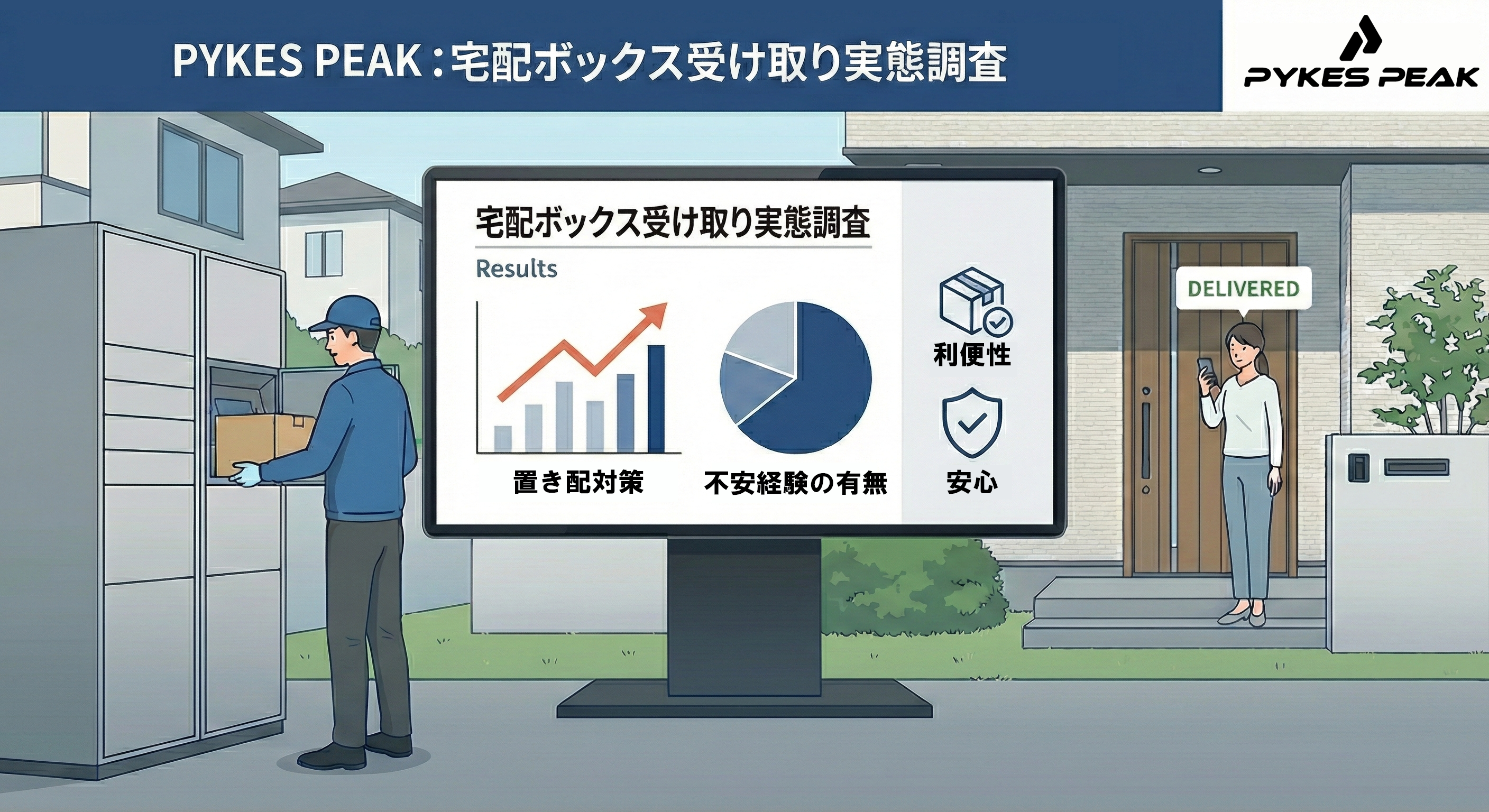 調査】置き配の不安1位は盗難？利用者の本音と防犯対策の重要性