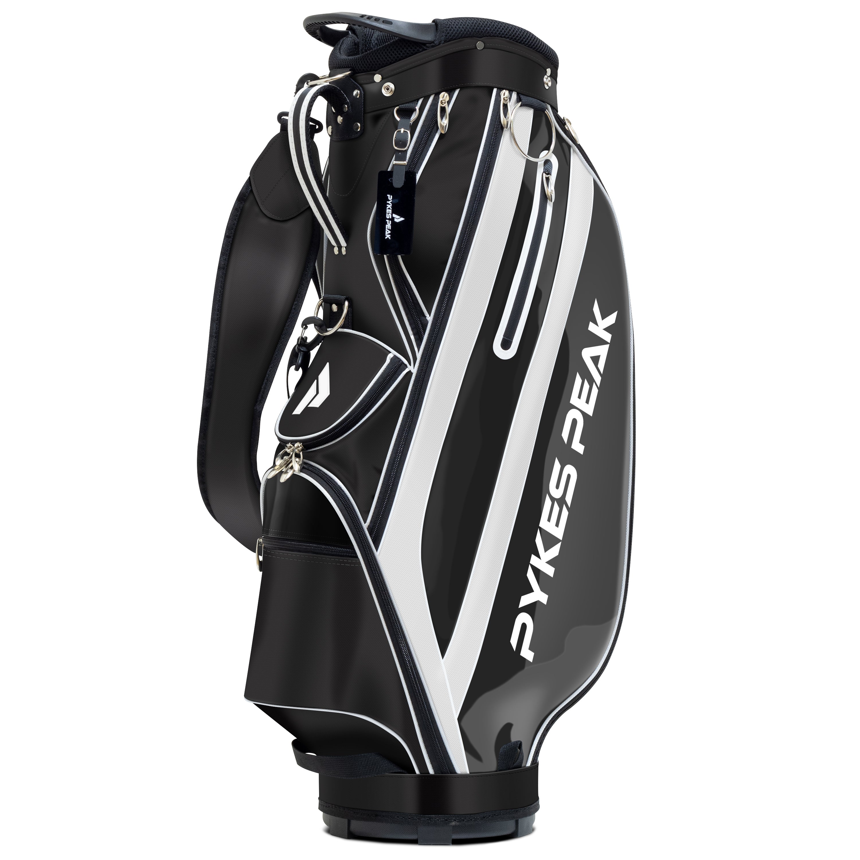 PYKES PEAK(パイクスピーク) ゴルフ キャディバッグ カートタイプ 【軽量 2.5kg 8.5型 47インチ 4分割】 キャディーバック ゴルフバッグ カートバック カートバッグ GBG-201