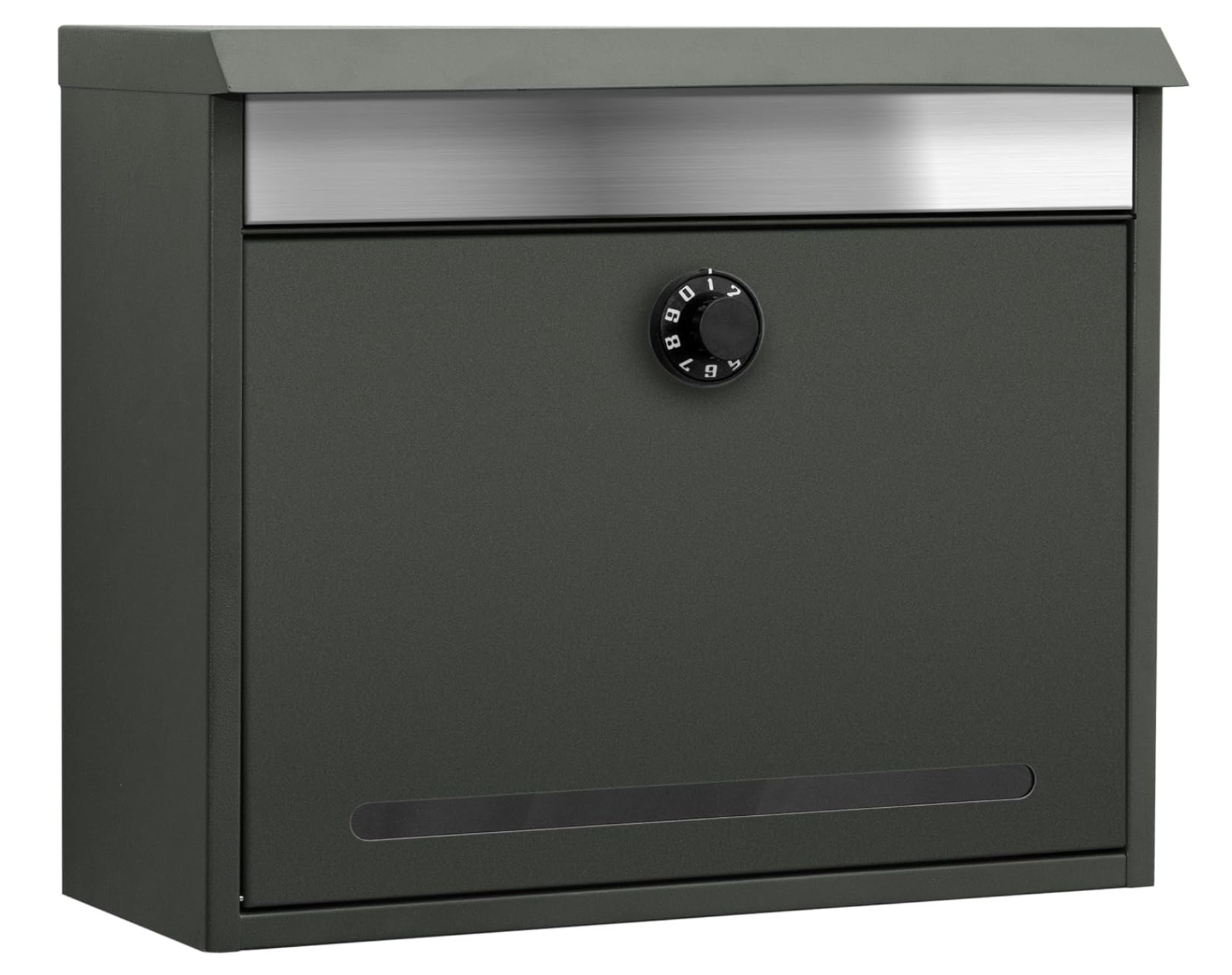 PYKES PEAK ポスト 壁掛け 郵便ポスト 郵便受け ダイヤル式 A4サイズ レターパック対応 おしゃれ 大型 縦型