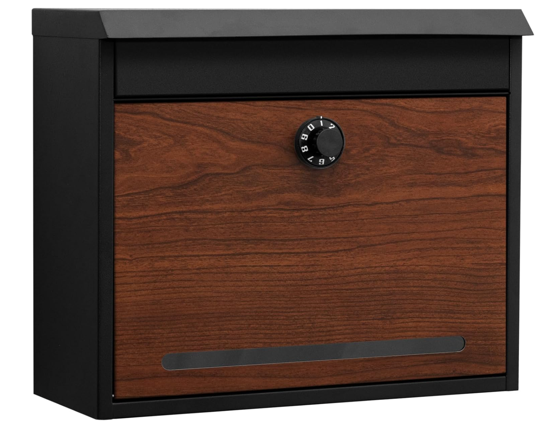 PYKES PEAK ポスト 壁掛け 郵便ポスト 郵便受け ダイヤル式 A4サイズ レターパック対応 おしゃれ 大型 縦型