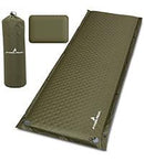 PYKES PEAK (パイクスピーク) キャンプ マット インフレーターマット 8cm 裏面スエード 自動膨張 車中泊マット 収納袋付き リペアシート付き 車中泊も出来るインフレーターマット