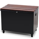 【12/20から値上げ直前セール!35%OFF!!先着10名様ワイヤーロック無料!】ベンチ型宅配ボックス「クルミ(ブラック&ベージュ) - PYKES PEAK