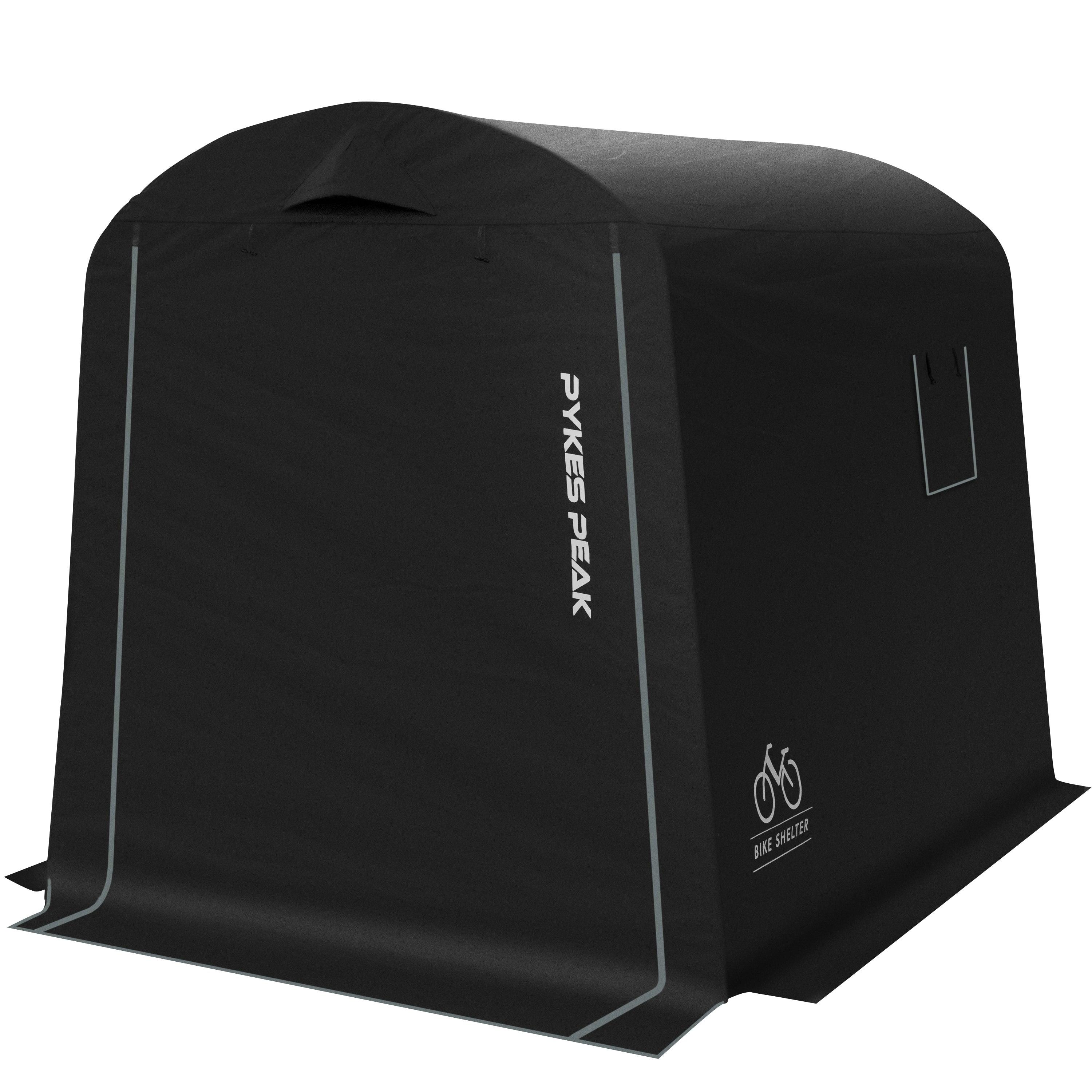 PYKES PEAK (パイクスピーク) サイクルハウス 【ノーマル:予約商品】5月下旬入荷次第発送 2サイズ 3カラー 1台用〜3台用 自転車置き場 バイクガレージ 耐水圧2000mm UPF50 工具不要 バイクシェルター (奥行220㎝ 幅175㎝ 高さ170㎝ サイズ 2-3台収納) - PYKES PEAK