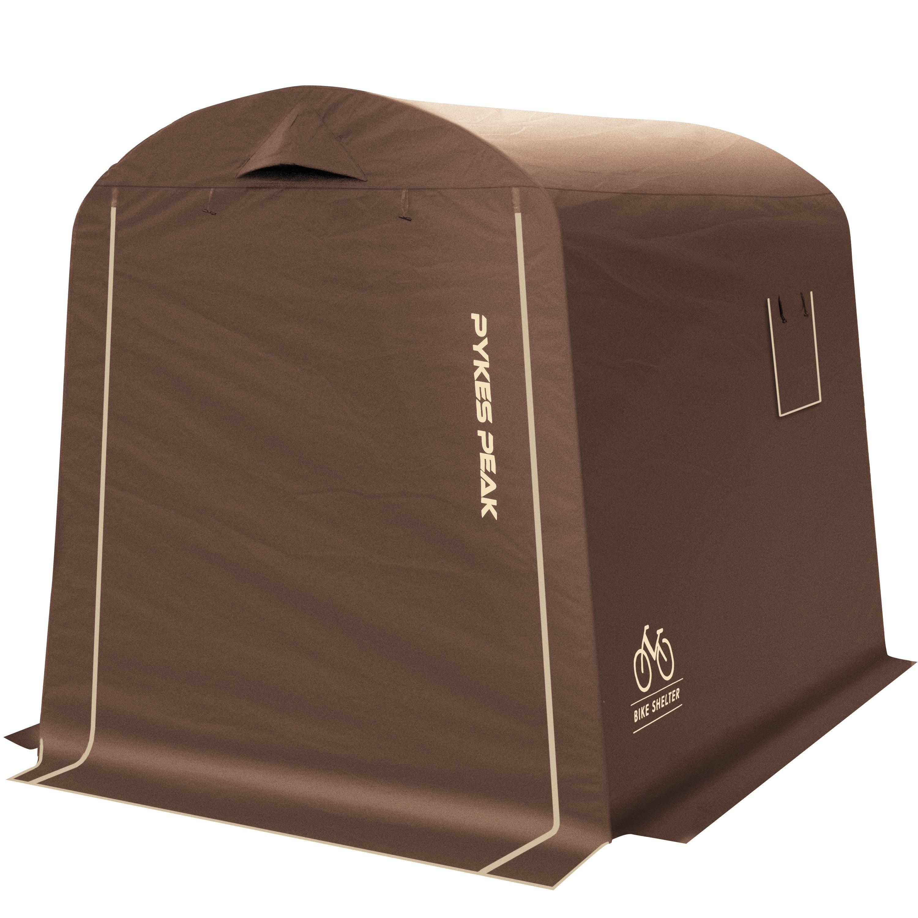 PYKES PEAK (パイクスピーク) サイクルハウス 【ノーマル:予約商品】5月下旬入荷次第発送 2サイズ 3カラー 1台用〜3台用 自転車置き場 バイクガレージ 耐水圧2000mm UPF50 工具不要 バイクシェルター (奥行220㎝ 幅175㎝ 高さ170㎝ サイズ 2-3台収納) - PYKES PEAK