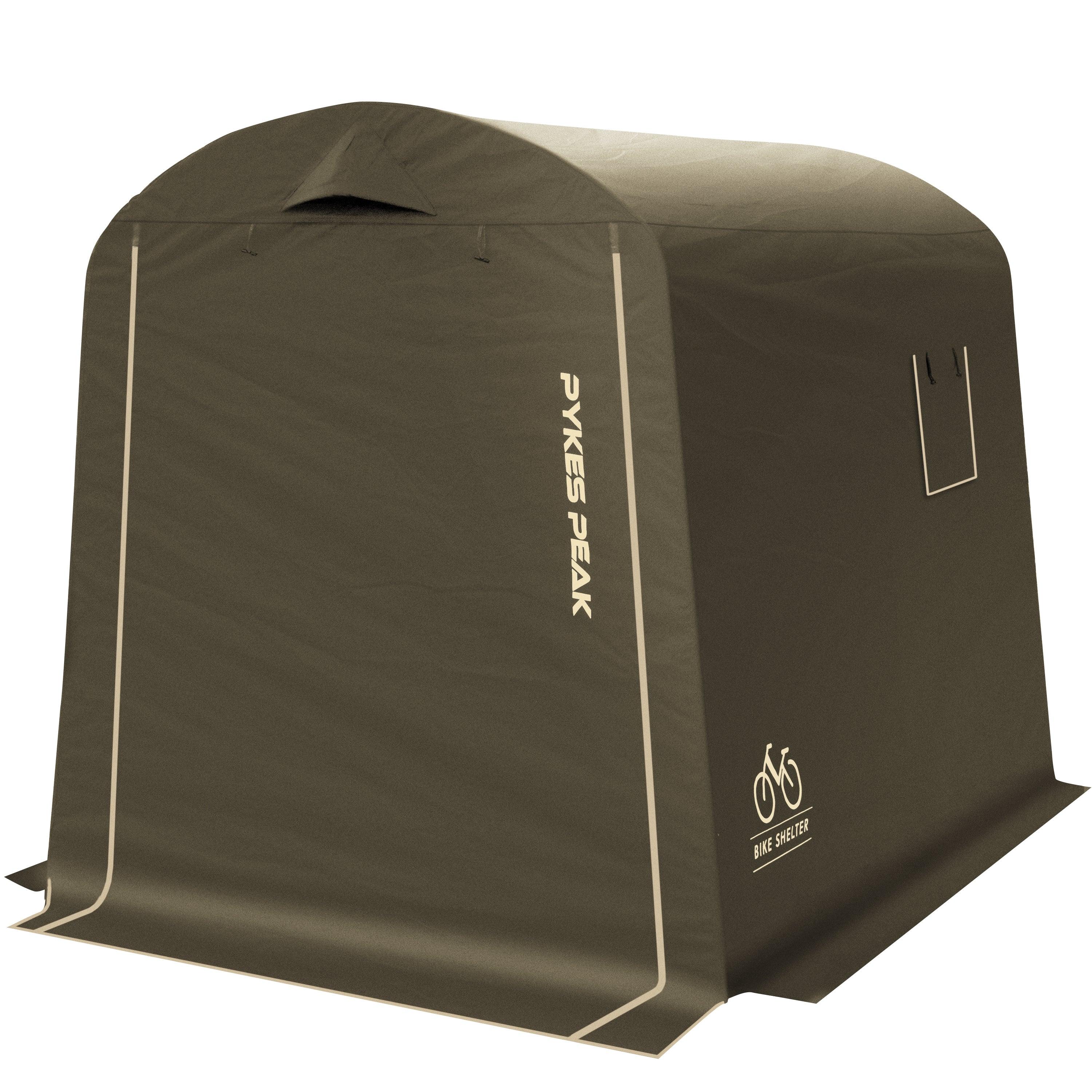 PYKES PEAK (パイクスピーク) サイクルハウス 【ノーマル:予約商品】5月下旬入荷次第発送 2サイズ 3カラー 1台用〜3台用 自転車置き場 バイクガレージ 耐水圧2000mm UPF50 工具不要 バイクシェルター (奥行220㎝ 幅175㎝ 高さ170㎝ サイズ 2-3台収納) - PYKES PEAK