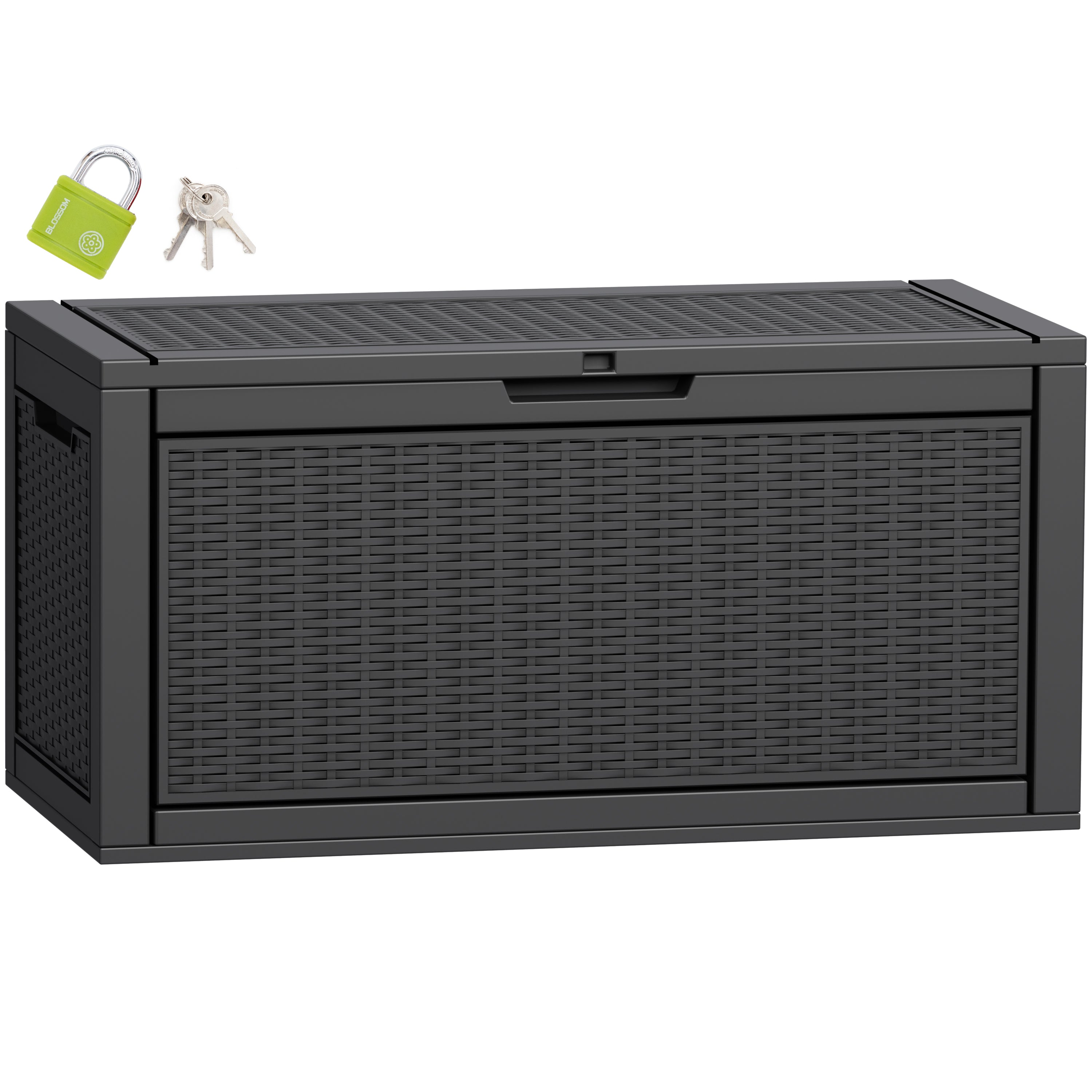 収納ボックス 屋外 庭 コンテナ 118L 340L大容量 大型 特大 宅配ボックス ゴミ収集庫 ゴミ収集ボックス ふた付 蓋付 物置 PYKES PEAK