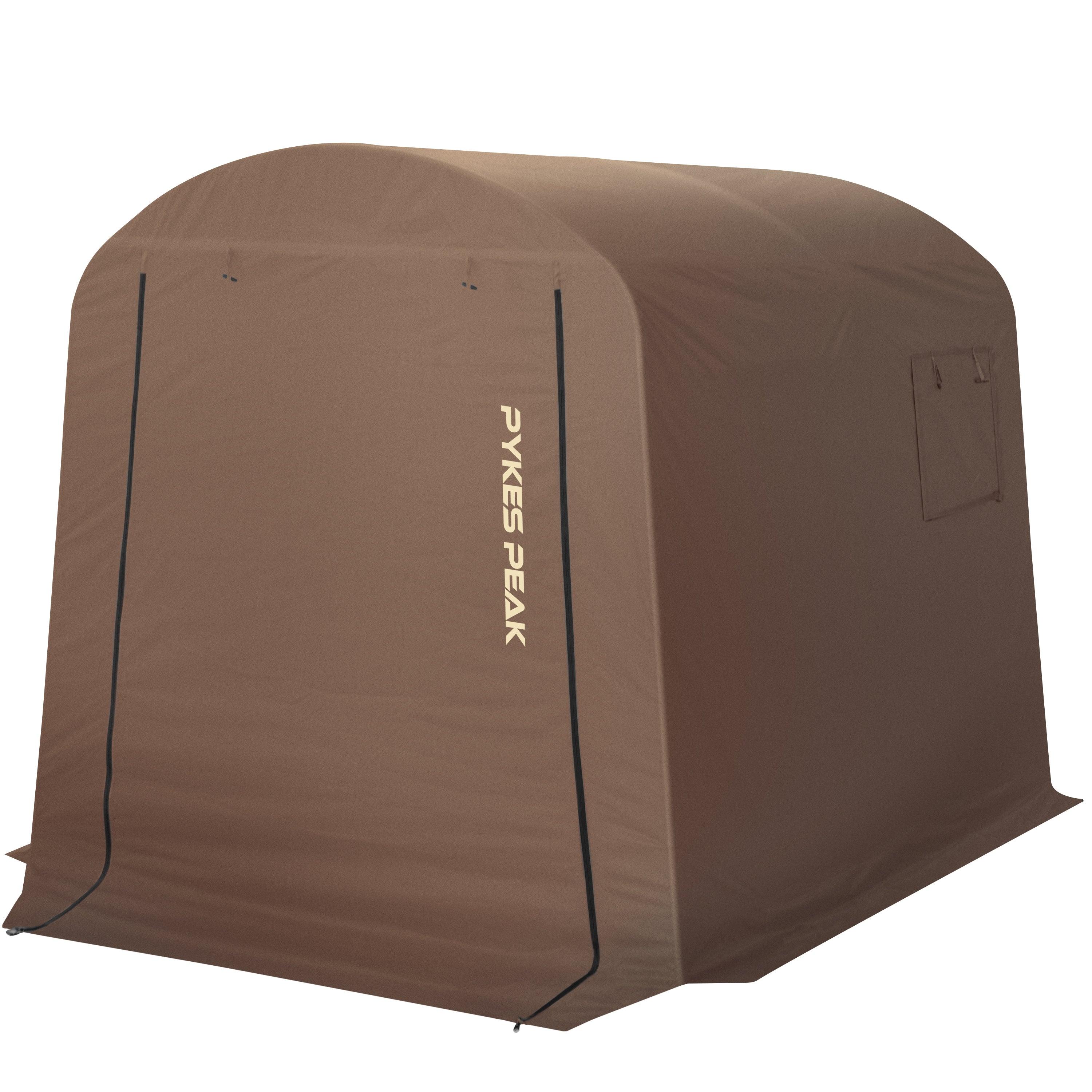 PYKES PEAK (パイクスピーク) サイクルハウス 【ノーマル:予約商品】5月下旬入荷次第発送 2サイズ 3カラー 1台用〜3台用 自転車置き場 バイクガレージ 耐水圧2000mm UPF50 工具不要 バイクシェルター (奥行220㎝ 幅175㎝ 高さ170㎝ サイズ 2-3台収納) - PYKES PEAK