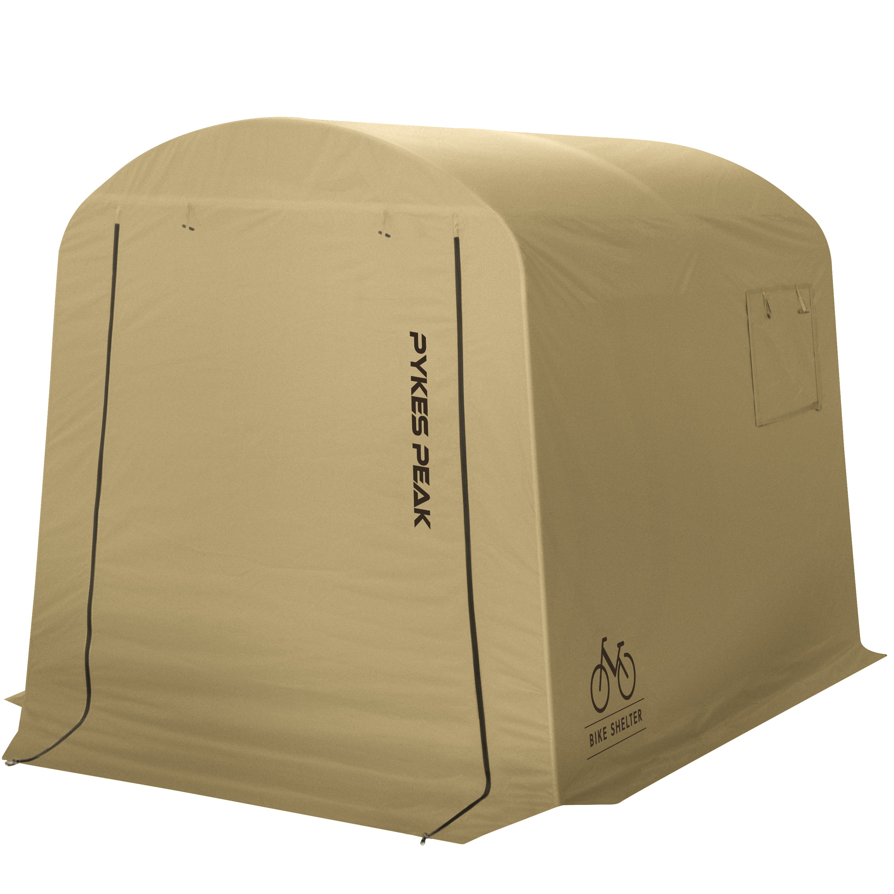 PYKES PEAK (パイクスピーク) サイクルハウス 2サイズ 3カラー 1台用〜3台用 自転車置き場 バイクガレージ 耐水圧2000mm UPF50 工具不要 バイクシェルター (奥行220㎝ 幅175㎝ 高さ170㎝ サイズ 2-3台収納)