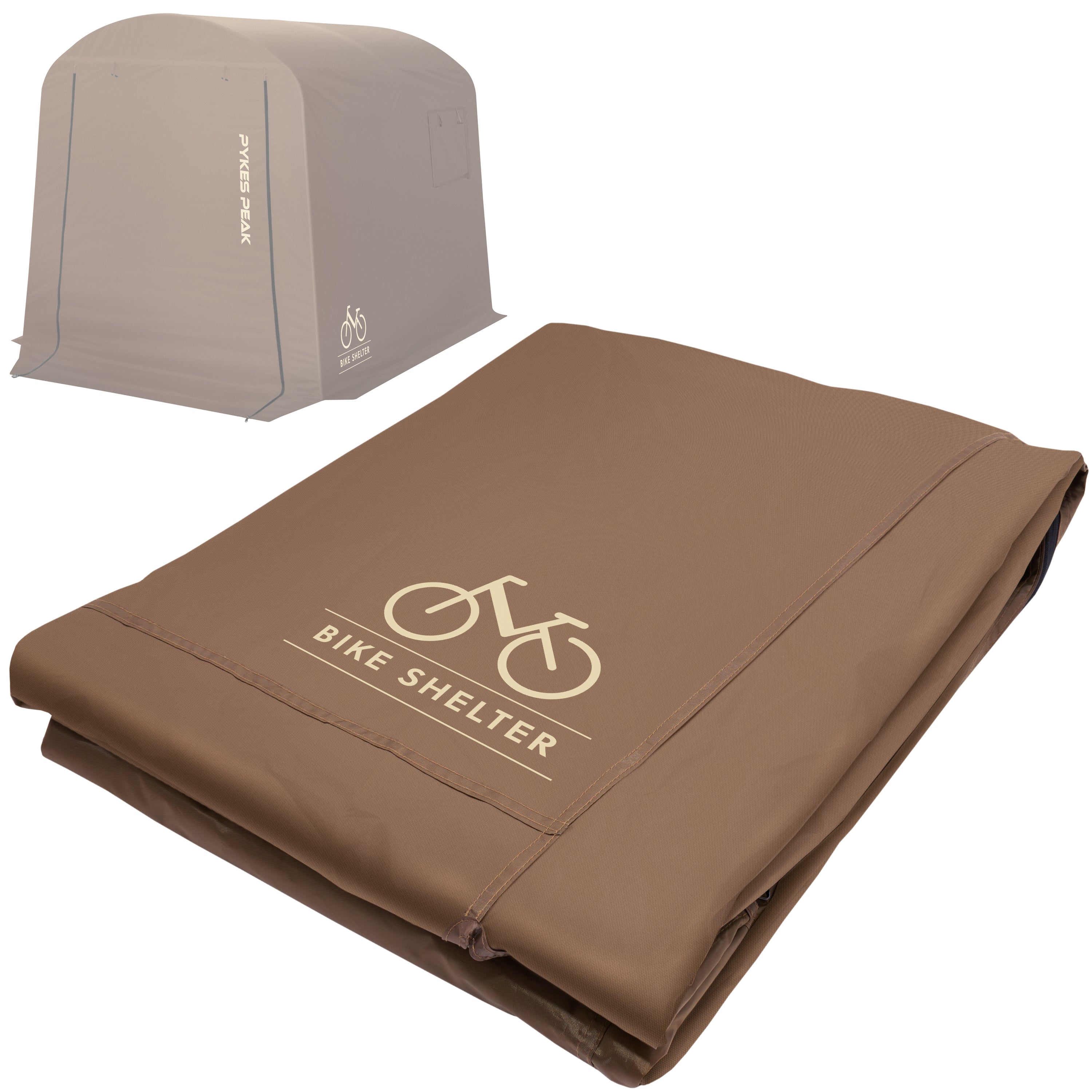 PYKES PEAK (パイクスピーク) サイクルハウス 2サイズ 3カラー 1台用〜3台用 自転車置き場 バイクガレージ 耐水圧2000mm UPF50 工具不要 バイクシェルター (奥行220㎝ 幅175㎝ 高さ170㎝ サイズ 2-3台収納)