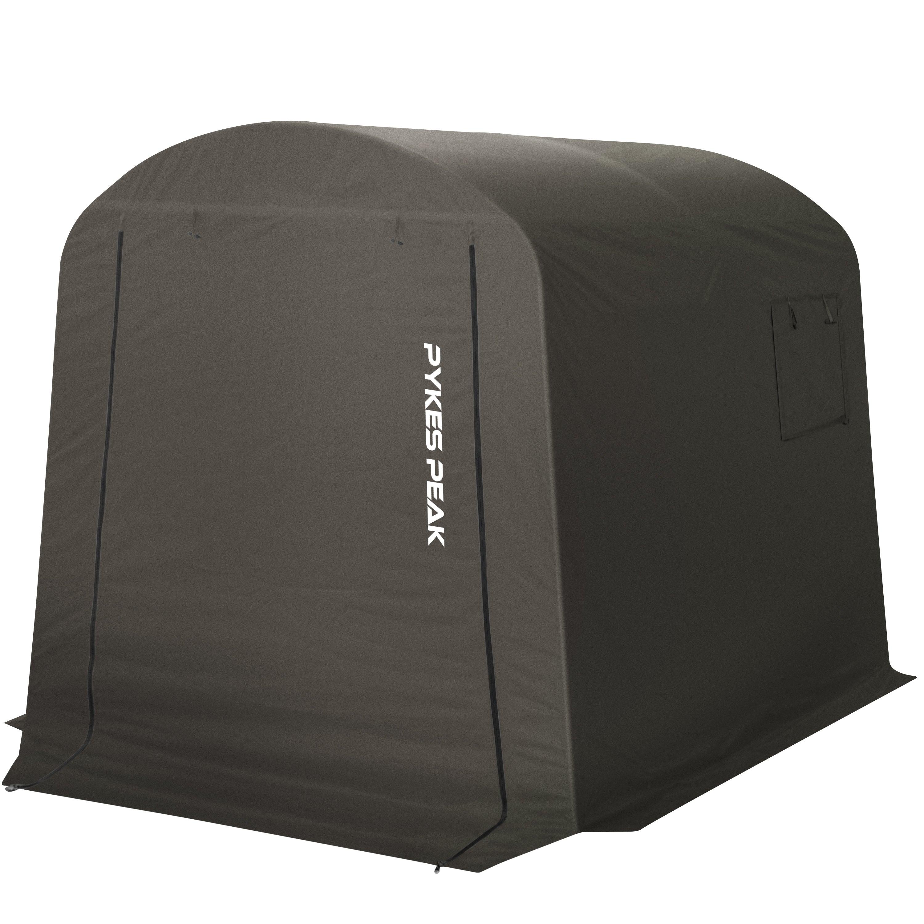 PYKES PEAK (パイクスピーク) サイクルハウス 【ノーマル:予約商品】5月下旬入荷次第発送 2サイズ 3カラー 1台用〜3台用 自転車置き場 バイクガレージ 耐水圧2000mm UPF50 工具不要 バイクシェルター (奥行220㎝ 幅175㎝ 高さ170㎝ サイズ 2-3台収納) - PYKES PEAK