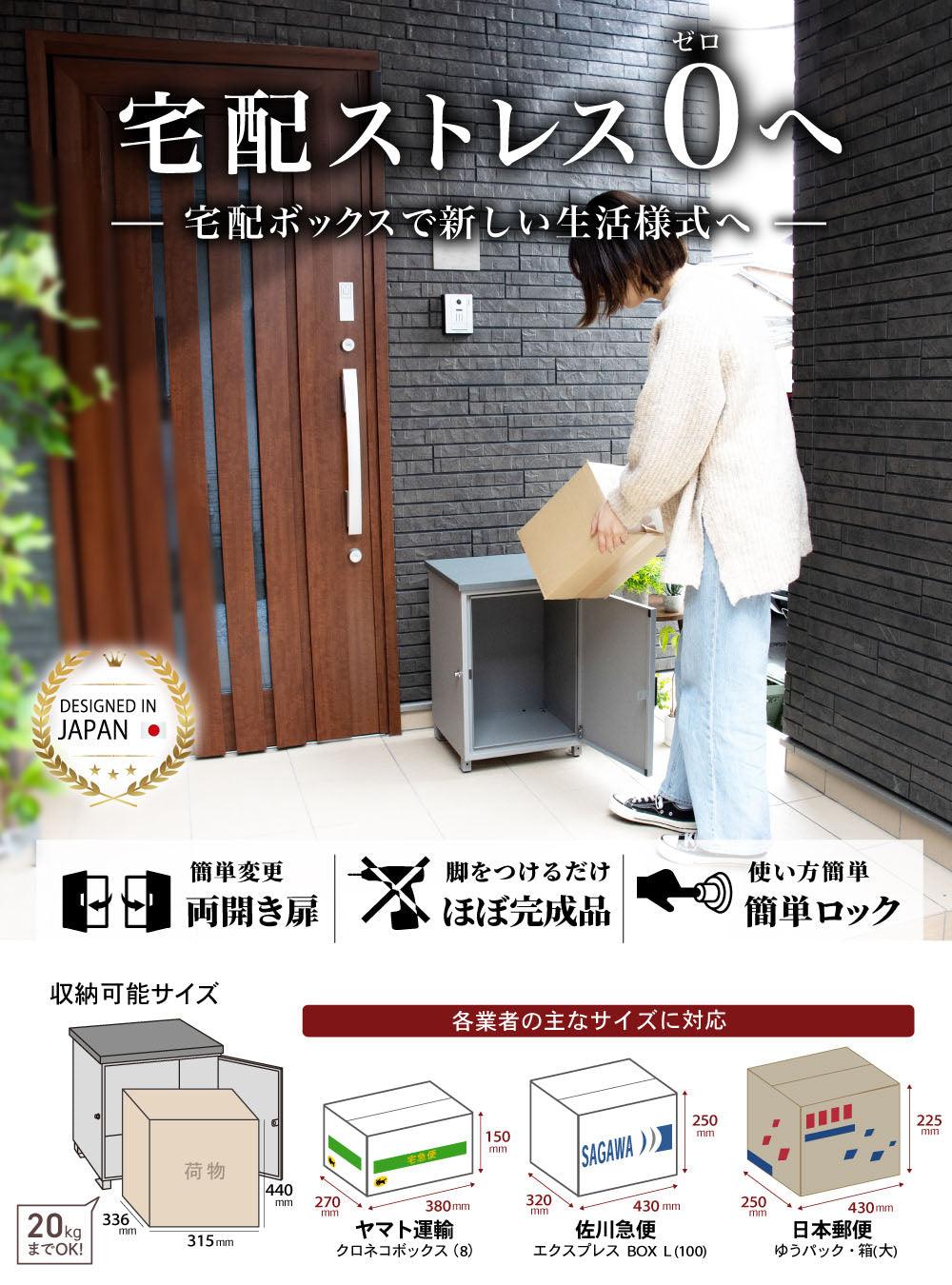 「キョロキョロおめめが可愛すぎる!」と主婦を中心にSNSで話題!! なんとも言えない表情が癒される 戸建て用宅配ボックス"シャイニー" TAKUHAI BOX シャイニー 大容量 防水 北欧 盗難防止 置き配 屋外 戸建て 個人宅 (ウッドブラック)シャイニー - PYKES PEAK