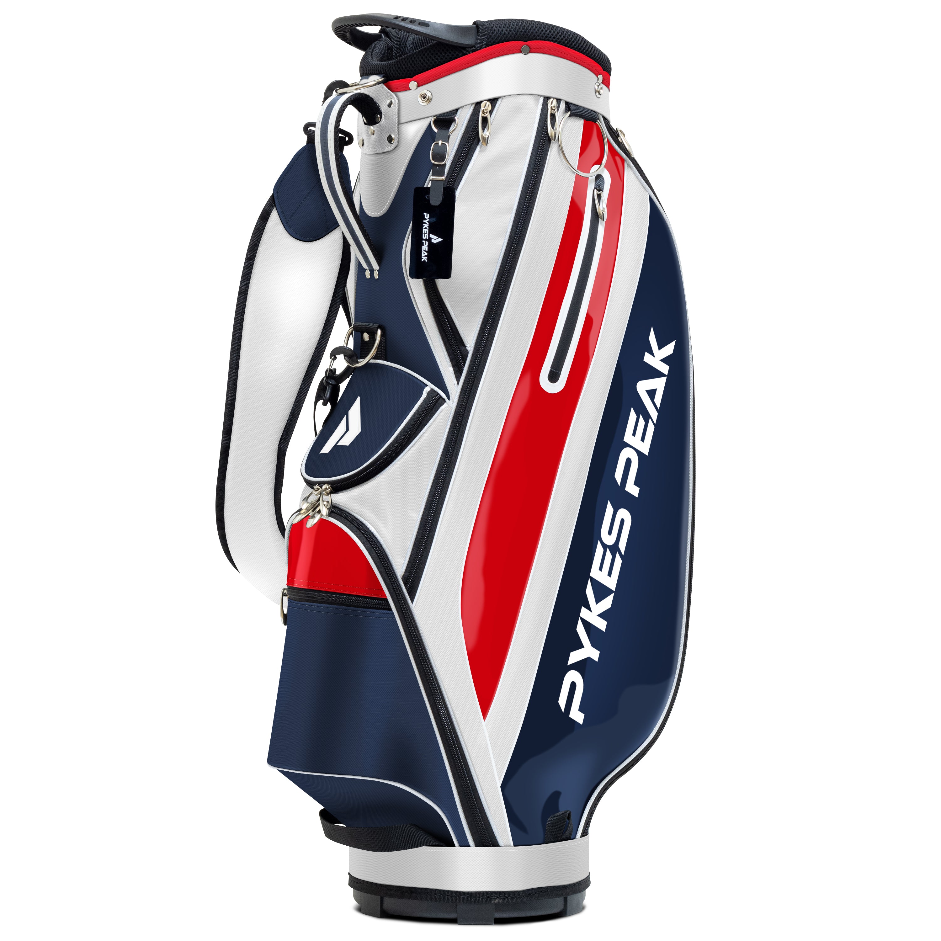 PYKES PEAK(パイクスピーク) ゴルフ キャディバッグ カートタイプ 【軽量 2.5kg 8.5型 47インチ 4分割】 キャディーバック ゴルフバッグ カートバック カートバッグ GBG-201