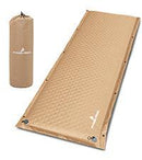 PYKES PEAK (パイクスピーク) キャンプ マット インフレーターマット 8cm 裏面スエード 自動膨張 車中泊マット 収納袋付き リペアシート付き 車中泊も出来るインフレーターマット