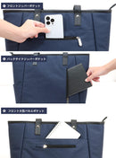 [PYKES PEAK] パイクスピーク トートバッグ 高撥水 11ポケット 多収納 パソコン収納 ビジネスバッグ 通勤 通学 メンズ - PYKES PEAK