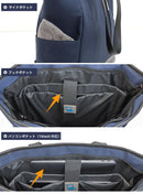 [PYKES PEAK] パイクスピーク トートバッグ 高撥水 11ポケット 多収納 パソコン収納 ビジネスバッグ 通勤 通学 メンズ - PYKES PEAK
