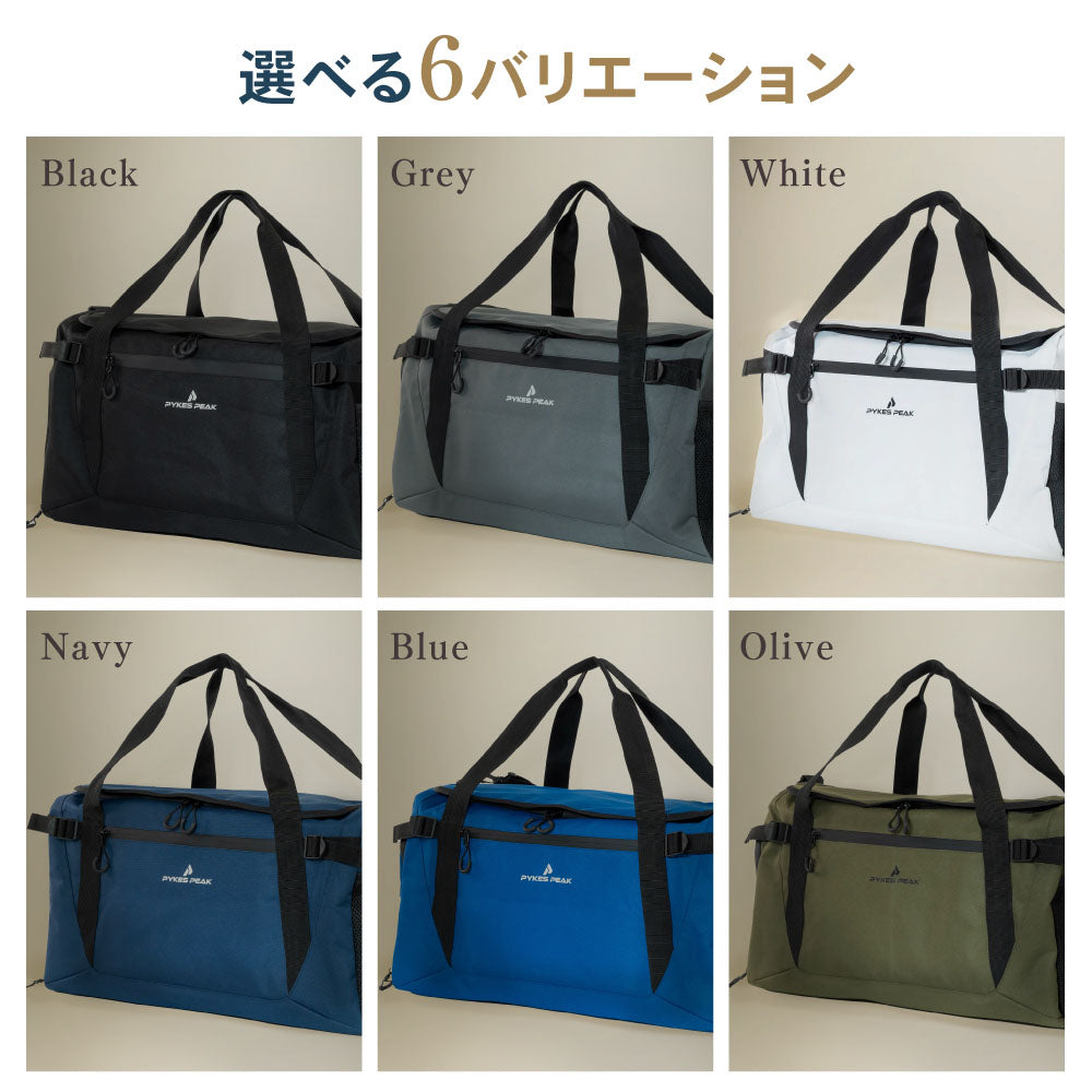 PYKES PEAK(パイクスピーク) ボストンバッグ ゴルフバッグ 大容量 30L 45L シューズインポケット 【大きさ選べる2サイズ 6カラー】 ダッフルバッグ スポーツバッグ 旅行バッグ ジムバッグ