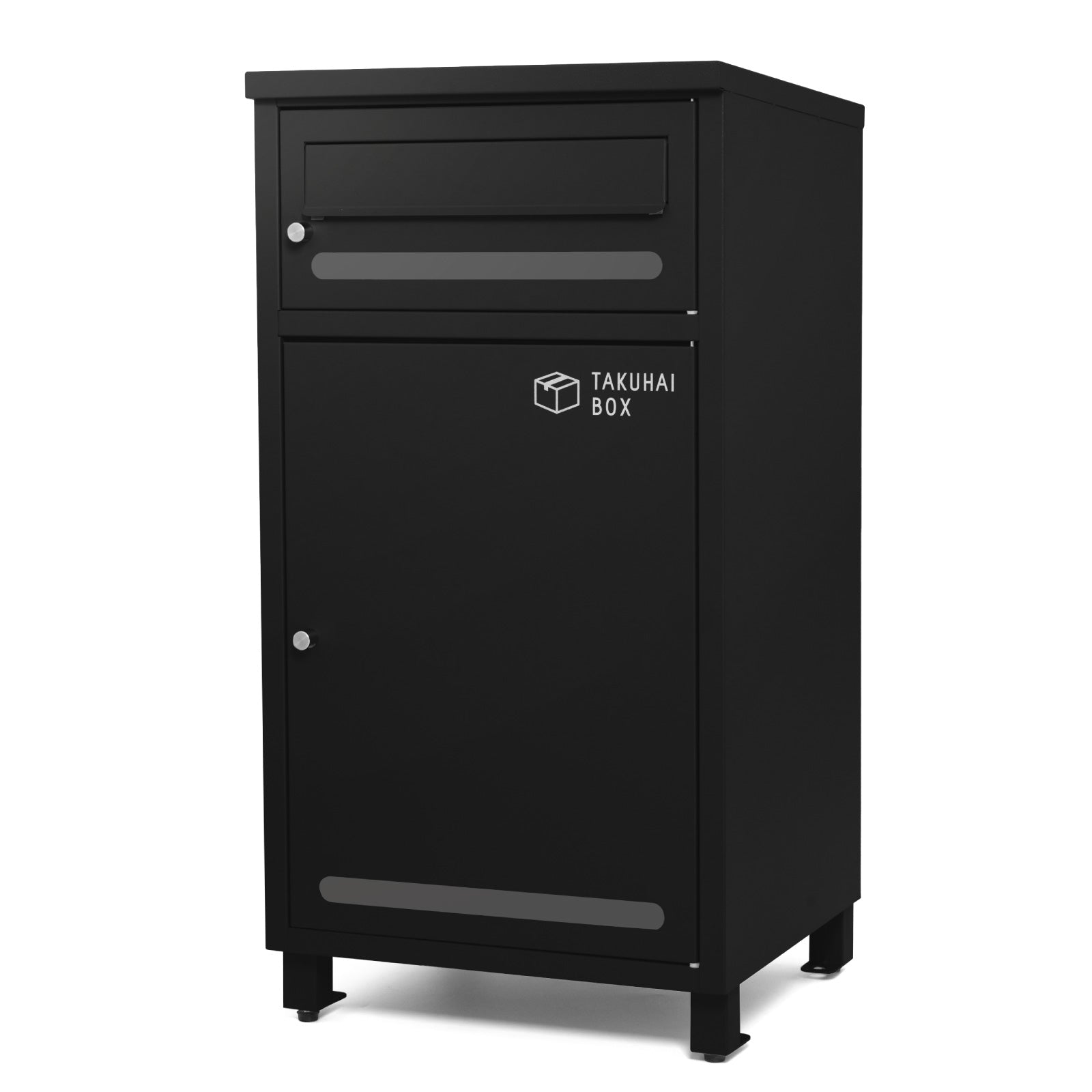 PYKES PEAK 宅配ボックス ポスト一体型 ポスト付き 大容量 おしゃれ 防水 置き配 盗難防止 案内ステッカー付き 大型 屋外 戸建て用 「 ポスミー 」