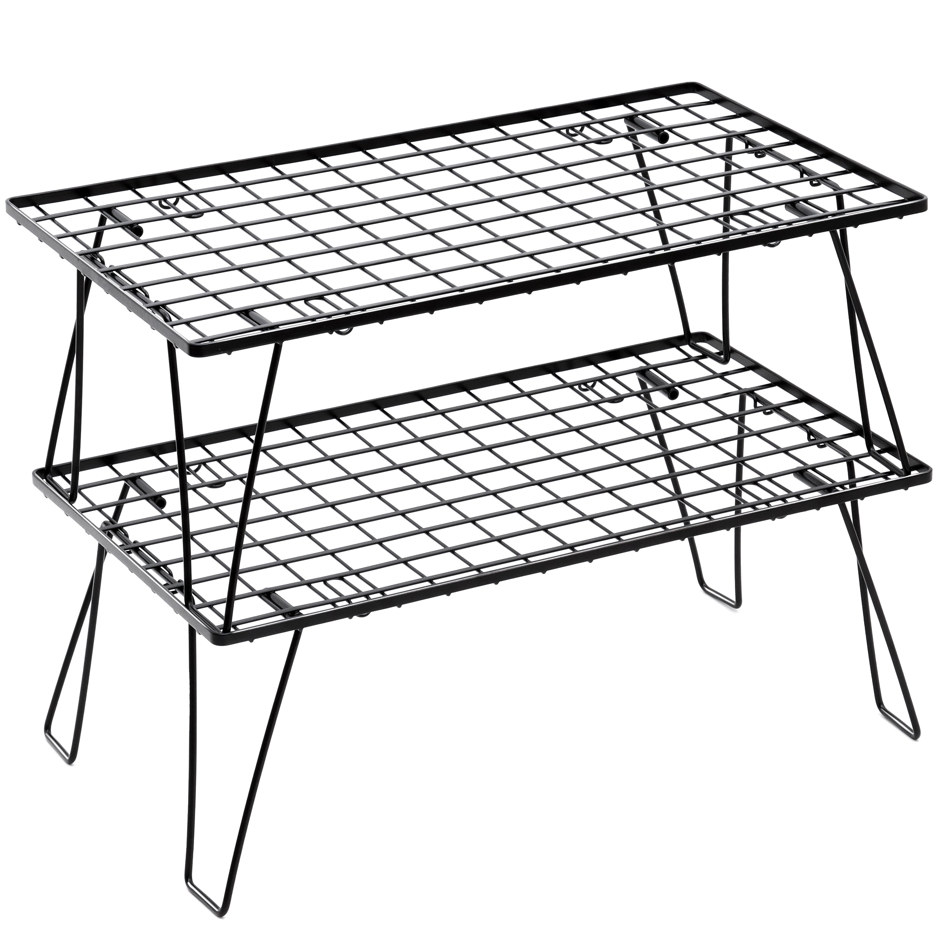 PYKES PEAK( パイクスピーク )キャンプラック 折りたたみ 2段 3段 4段 コンパクト 焚火テーブル 積み重ね フィールド ラック 収納 奥行35cm アウトドア キャンプ TOUGH STANDARD