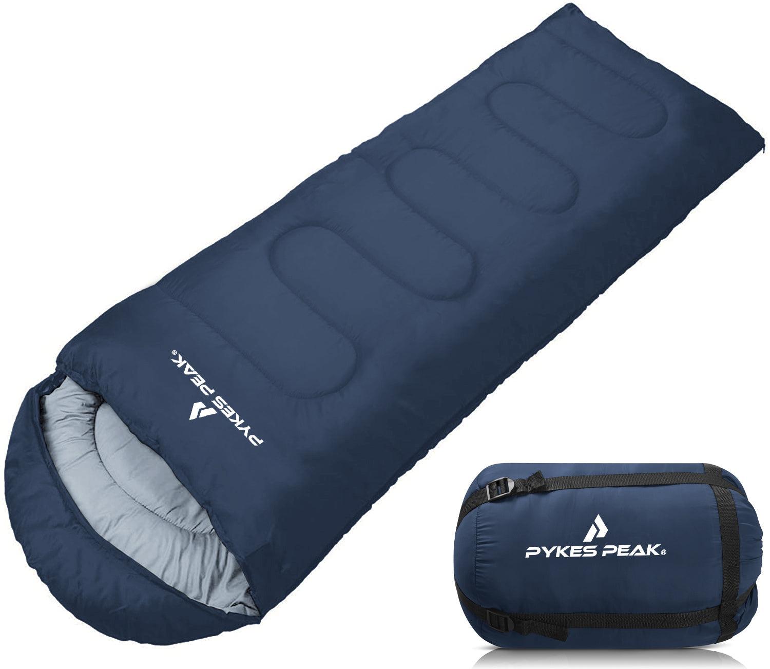 【アウトレット】PYKES PEAK 寝袋 封筒型 5色 アウトドア ベストセラー - PYKES PEAK