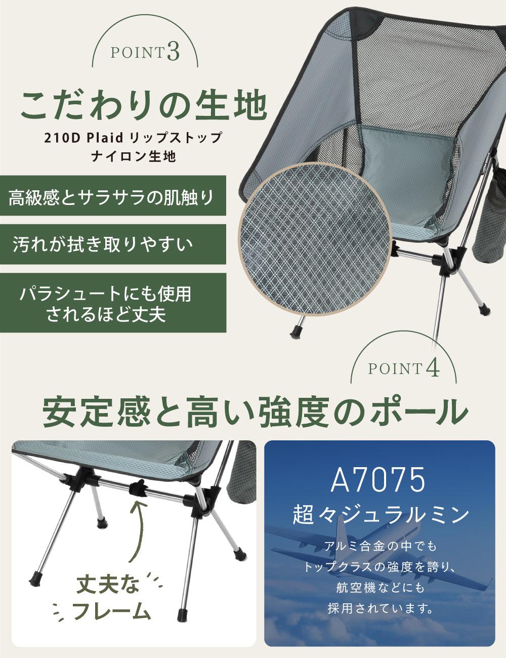 【アウトレット】PYKES PEAK キャンプチェア 【ロータイプ/CH-03】 - PYKES PEAK