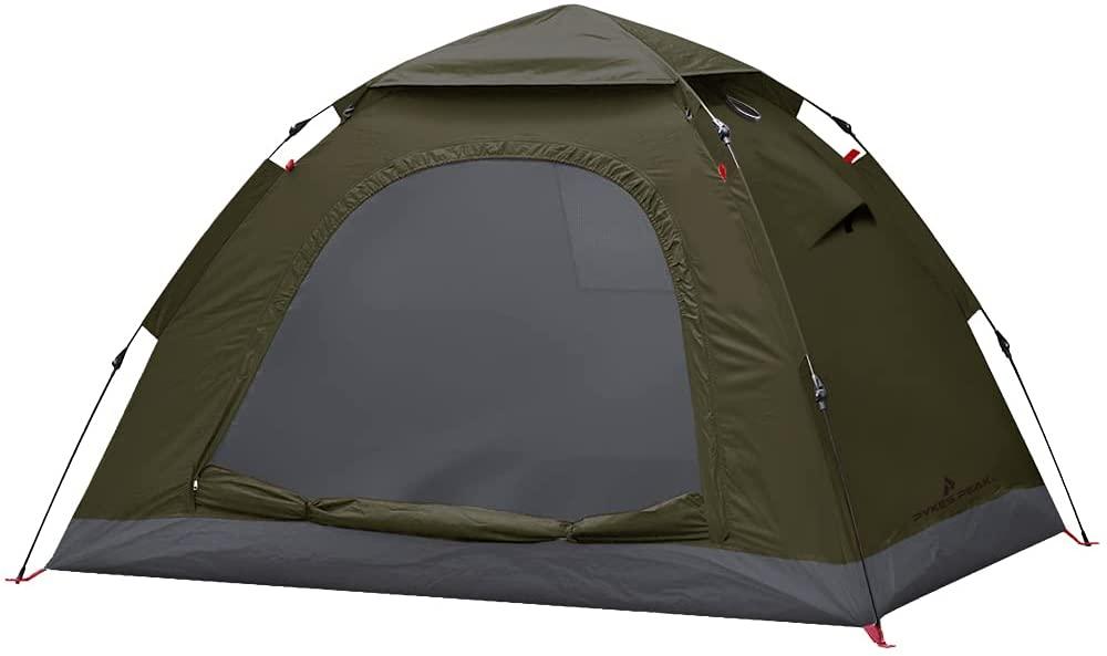 ライトウェイトワンタッチテント 軽量 1-2人用/3~4人用 5色 LIGHTWEIGHT ONE-TOUCH 1-2P 3~4P - PYKES PEAK