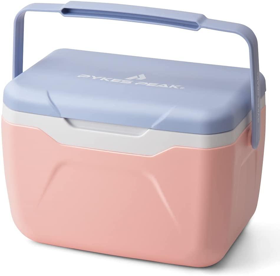 小型クーラーボックス 保冷剤付き 4色 (ノルディックブルー&パールホワイト&ピンクチェリーは10/31に発送いたします) - PYKES PEAK