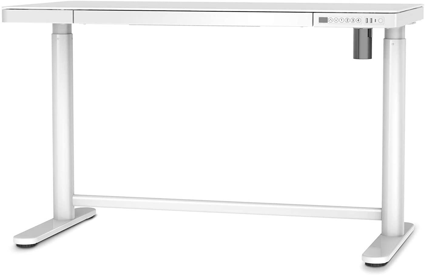 【アウトレット】PYKES PEAK 電動式 次世代スタンディングデスク【S-200(4色) 】(PSE マーク付) 上下昇降デスク 人間工学 【4つのメモリ機能付 3つ充電ポート】 引き出し&天板付き ベストセラー - PYKES PEAK