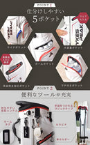 PYKES PEAK ゴルフ キャディバッグ スタンド式 2.4kg 9.0型 5分割口枠 【COOL SERIES】 - PYKES PEAK