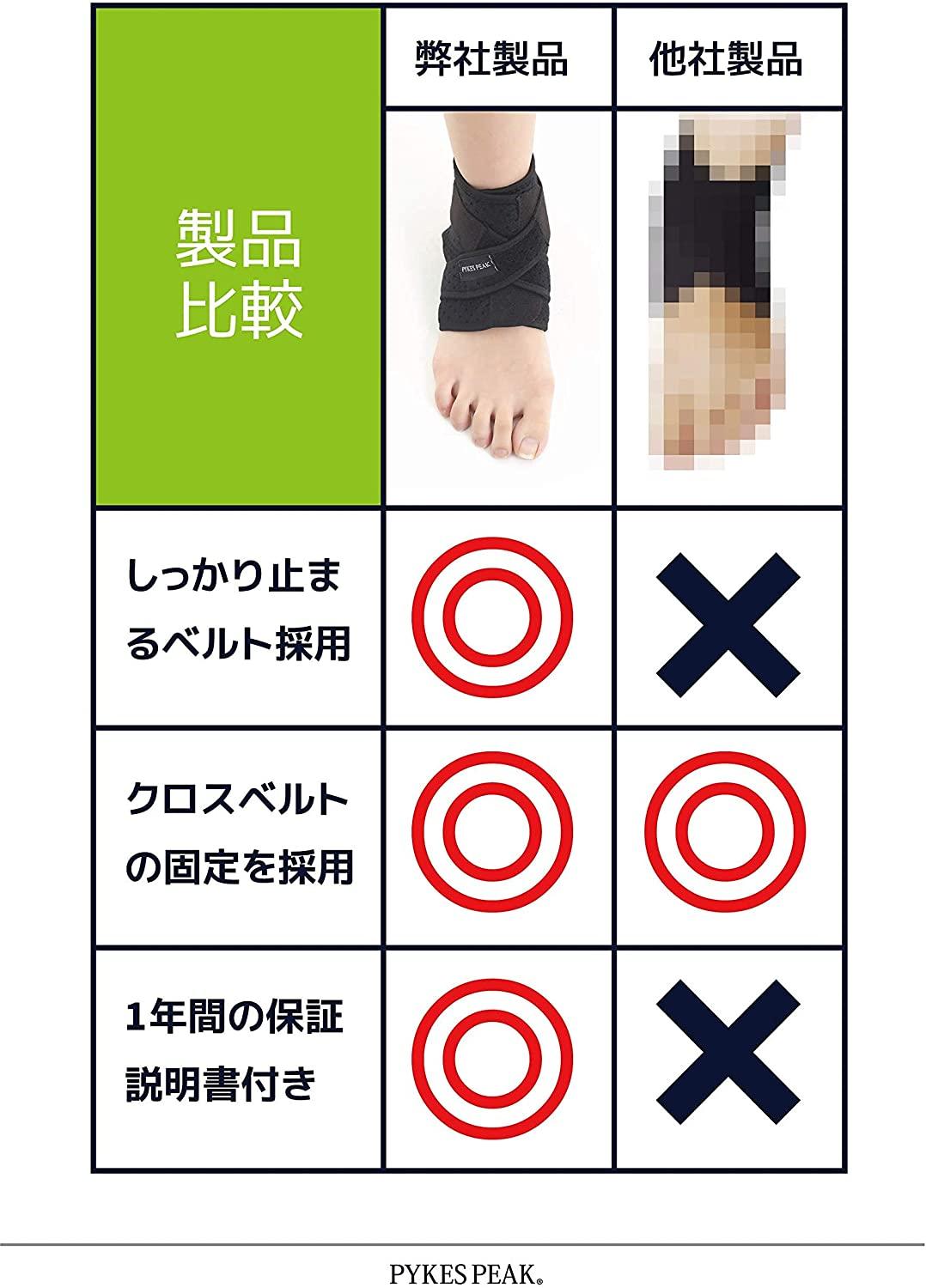 PYKES PEAK 足首サポーター バスケ スポーツ用 左右兼用 - PYKES PEAK