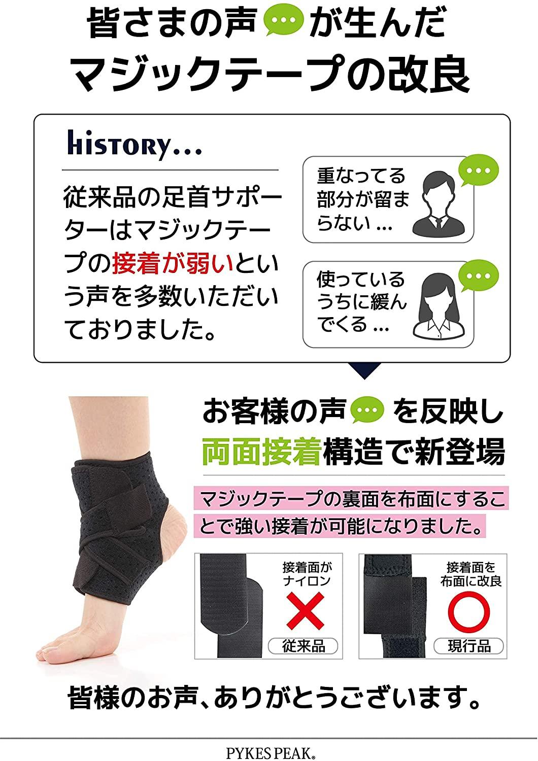 PYKES PEAK 足首サポーター バスケ スポーツ用 左右兼用 - PYKES PEAK