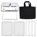 【アウトレット】PYKES PEAK 折りたたみ式焚火台 バーベキューコンロ ファイヤーピットグリル - PYKES PEAK