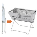 【アウトレット】PYKES PEAK 折りたたみ式焚火台 バーベキューコンロ ファイヤーピットグリル - PYKES PEAK