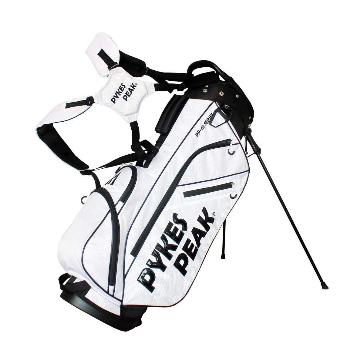 【一番人気】【12月14日(木)まで35%OFF!】【さらに先着2名様限定!トラベルカバープレゼント!】ゴルフキャディバッグ スタンド式 2.2kg 9.0型 6分割口枠 10カラー - PYKES PEAK