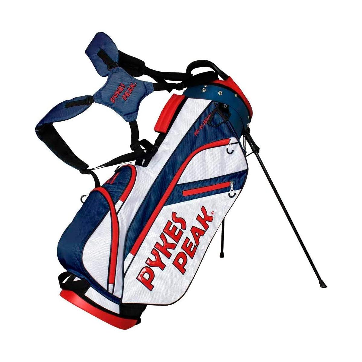 【一番人気】【12月14日(木)まで35%OFF!】【さらに先着2名様限定!トラベルカバープレゼント!】ゴルフキャディバッグ スタンド式 2.2kg 9.0型 6分割口枠 10カラー - PYKES PEAK