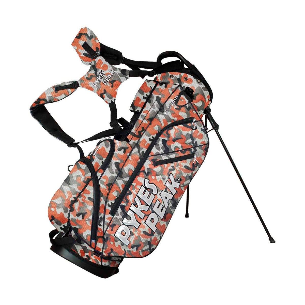 【一番人気】【12月14日(木)まで35%OFF!】【さらに先着2名様限定!トラベルカバープレゼント!】ゴルフキャディバッグ スタンド式 2.2kg 9.0型 6分割口枠 10カラー - PYKES PEAK