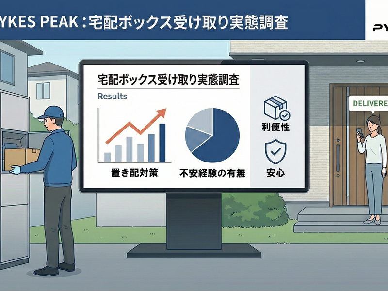 【宅配受け取り実態調査】置き配利用9割超、盗難不安は8割超。利便性と防犯意識のギャップ明らかに