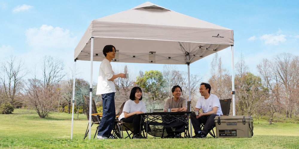 「夏の屋外をこれ1台で快適に」発売1年で20,000台を突破したタープテント｜Amazonプライムデーに登場