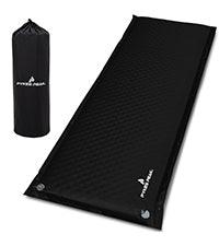 PYKES PEAK (パイクスピーク) キャンプ マット インフレーターマット 8cm 裏面スエード 自動膨張 車中泊マット 収納袋付き リペアシート付き 車中泊も出来るインフレーターマット