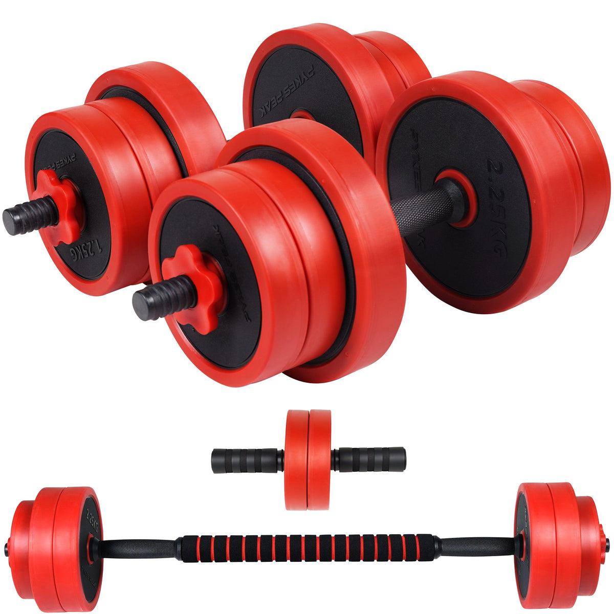 ダンベル 可変式 セット 5kg 10kg 15kg 20kg 2個セット バーベル