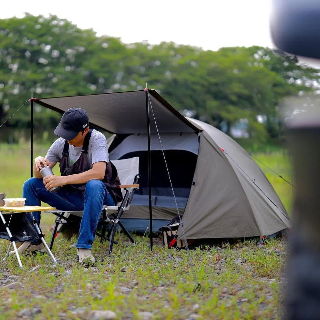 アウトドア キャンプ テント ソロキャンプ ポール付き ドームテント