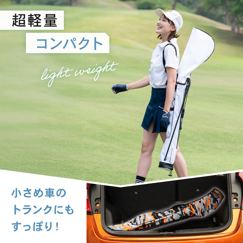 PYKES PEAK（パイクスピーク）ゴルフ スタンドバッグ【軽量 980g 全20色】セルフスタンド クラブケース ゴルフバッグ キャディバッグ サブバッグ フード付き 7本収納 メンズ レディース