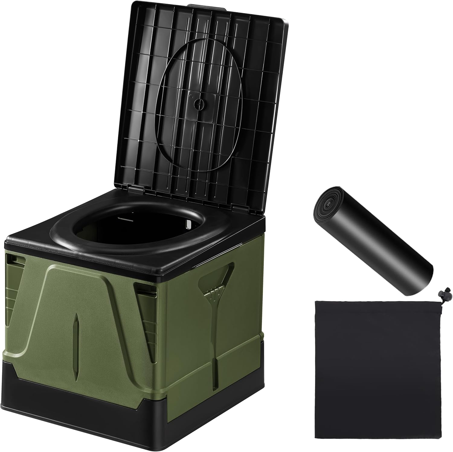 【災害対策に】防災トイレ 簡易トイレ 携帯トイレ 防災グッズ 防災 災害用 非常用 処理袋12枚付 凝固剤12個付 折りたたみ Sサイズ グレー