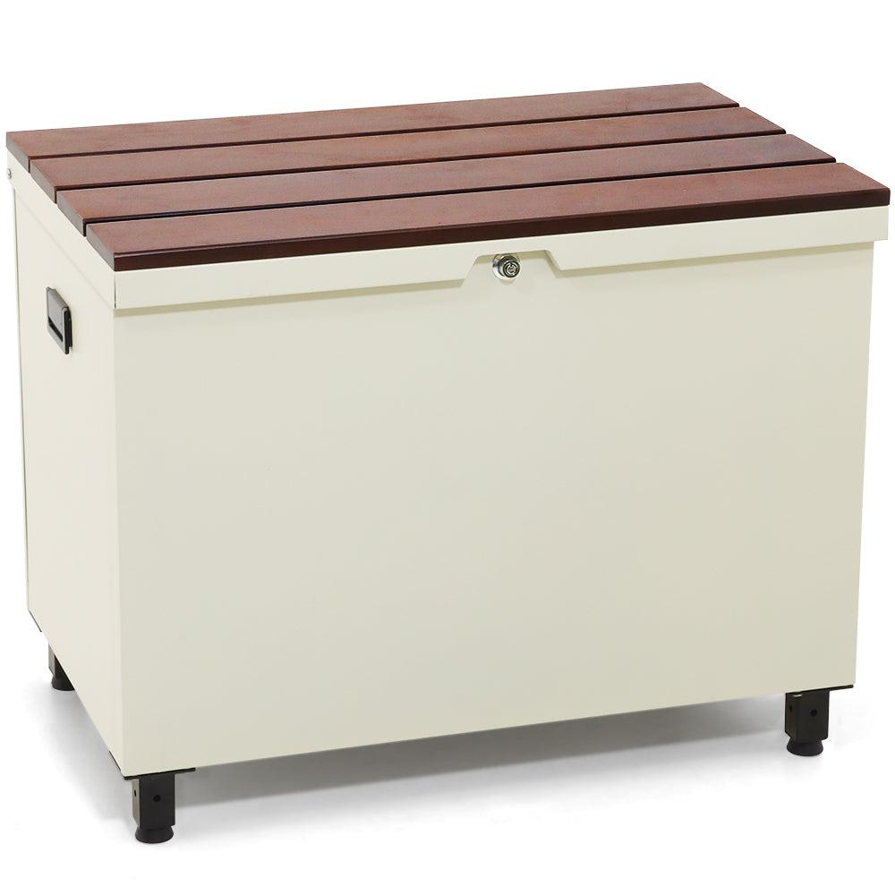 【12/20から値上げ直前セール!35%OFF!!先着10名様ワイヤーロック無料!】ベンチ型宅配ボックス「クルミ(ブラック&ベージュ) - PYKES PEAK