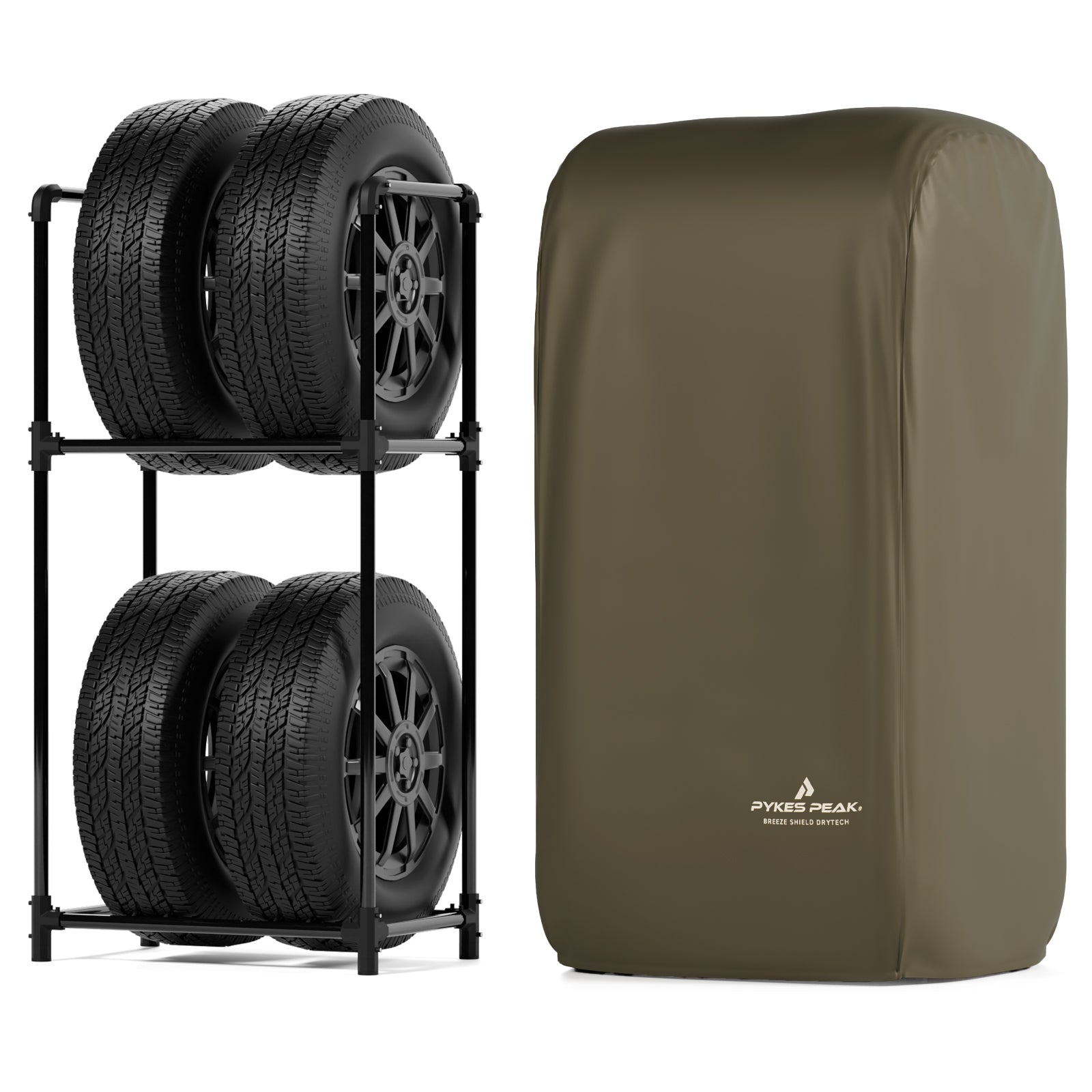 PYKES PEAK (パイクスピーク) タイヤラック カバー セット 軽トラック