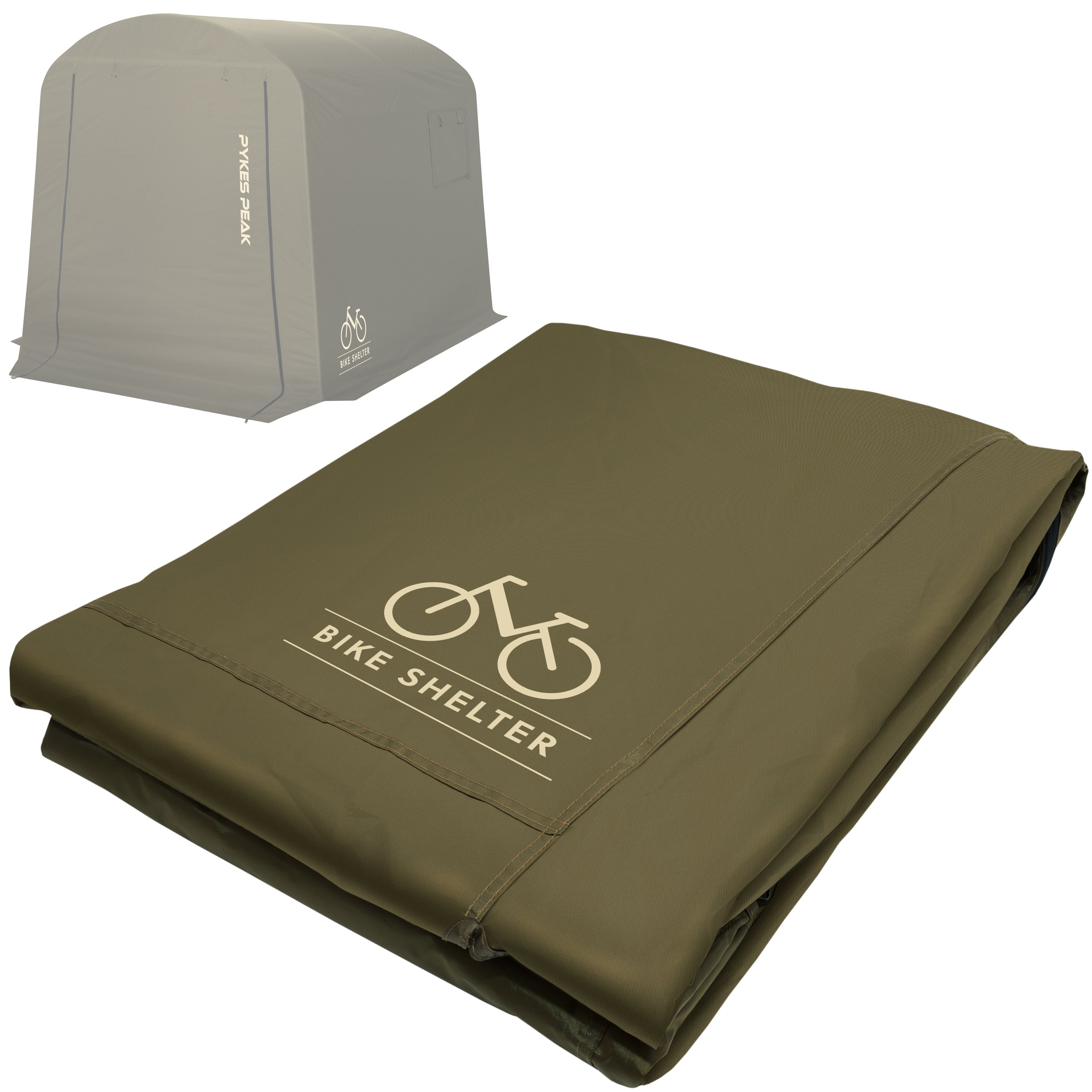 PYKES PEAK (パイクスピーク) サイクルハウス  2サイズ 3カラー 1台用〜3台用 自転車置き場 バイクガレージ 耐水圧2000mm UPF50 工具不要 バイクシェルター (奥行220㎝ 幅175㎝ 高さ170㎝ サイズ 2-3台収納)