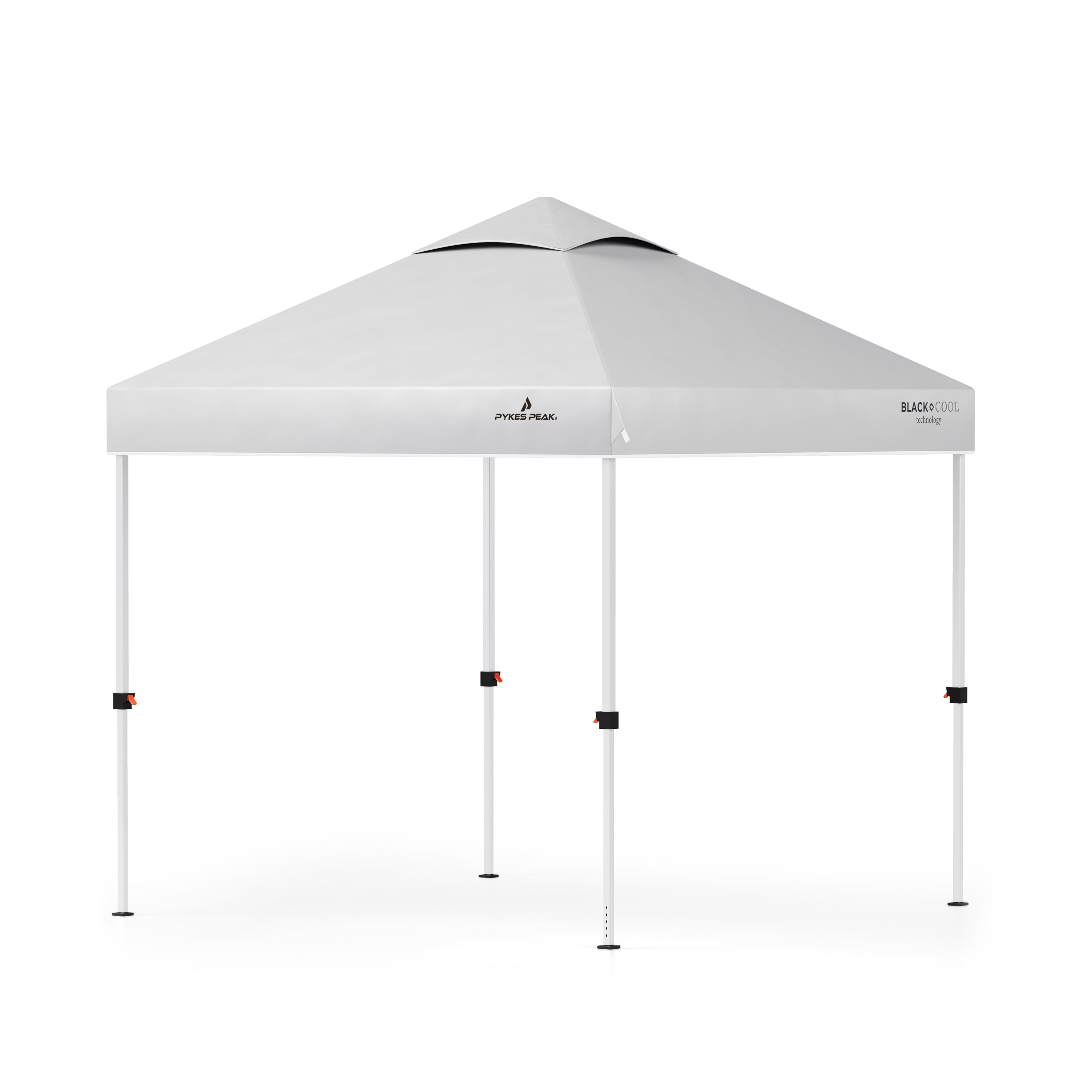 PYKES PEAK (パイクスピーク) ワンタッチ タープテント 大型 【 組み立て簡単 スチールフレーム UVカット 遮光 耐水加工 3段階調整 風抜けベンチレーション 】 日除け 日よけ キャンプ アウトドア イベント タープ テント