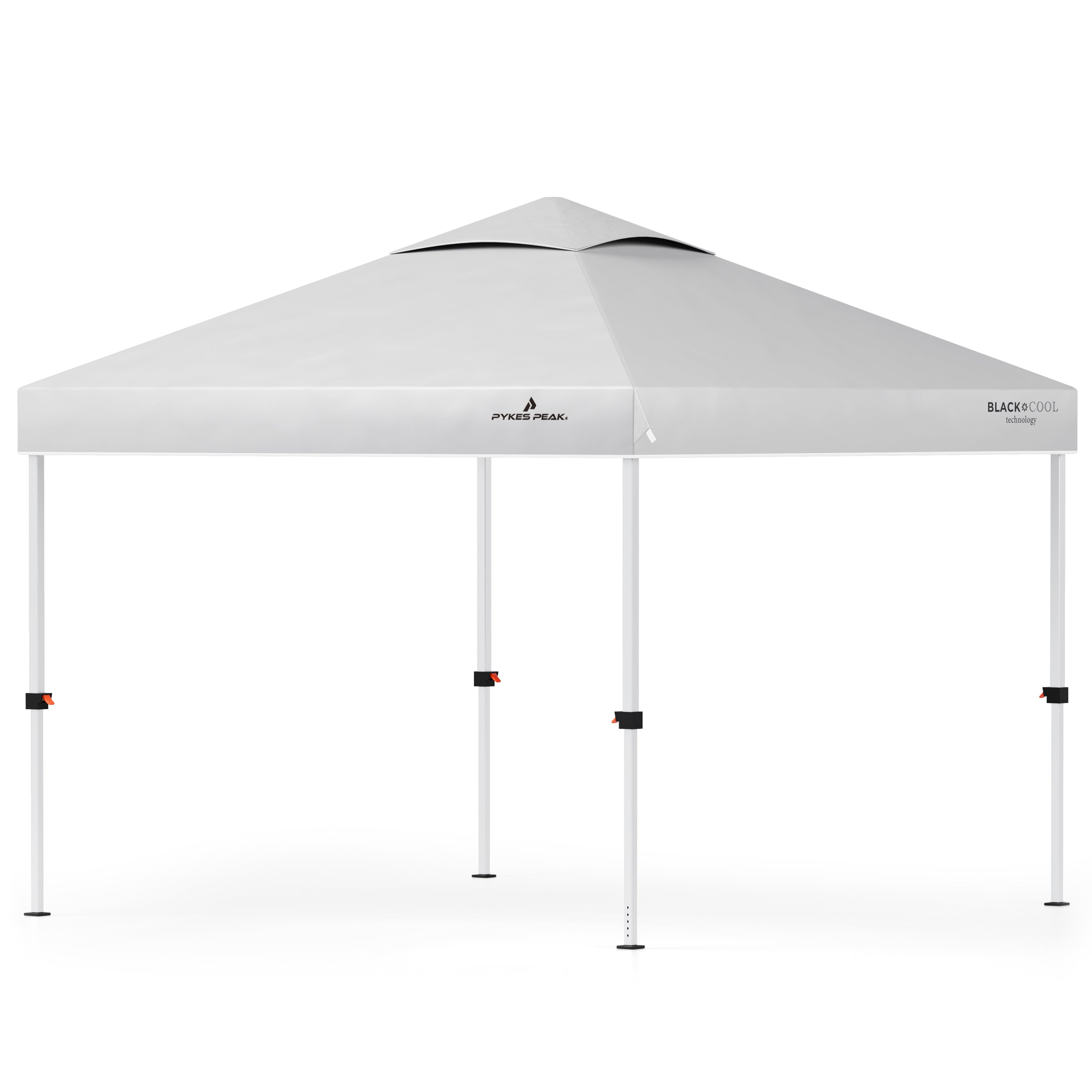 PYKES PEAK (パイクスピーク) ワンタッチ タープテント 大型 【 組み立て簡単 スチールフレーム UVカット 遮光 耐水加工 3段階調整 風抜けベンチレーション 】 日除け 日よけ キャンプ アウトドア イベント タープ テント