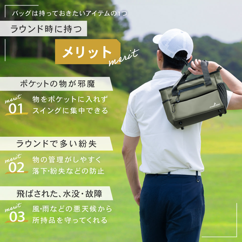 PYKES PEAK] パイクスピーク ゴルフ ラウンドトートバッグ ラウンド