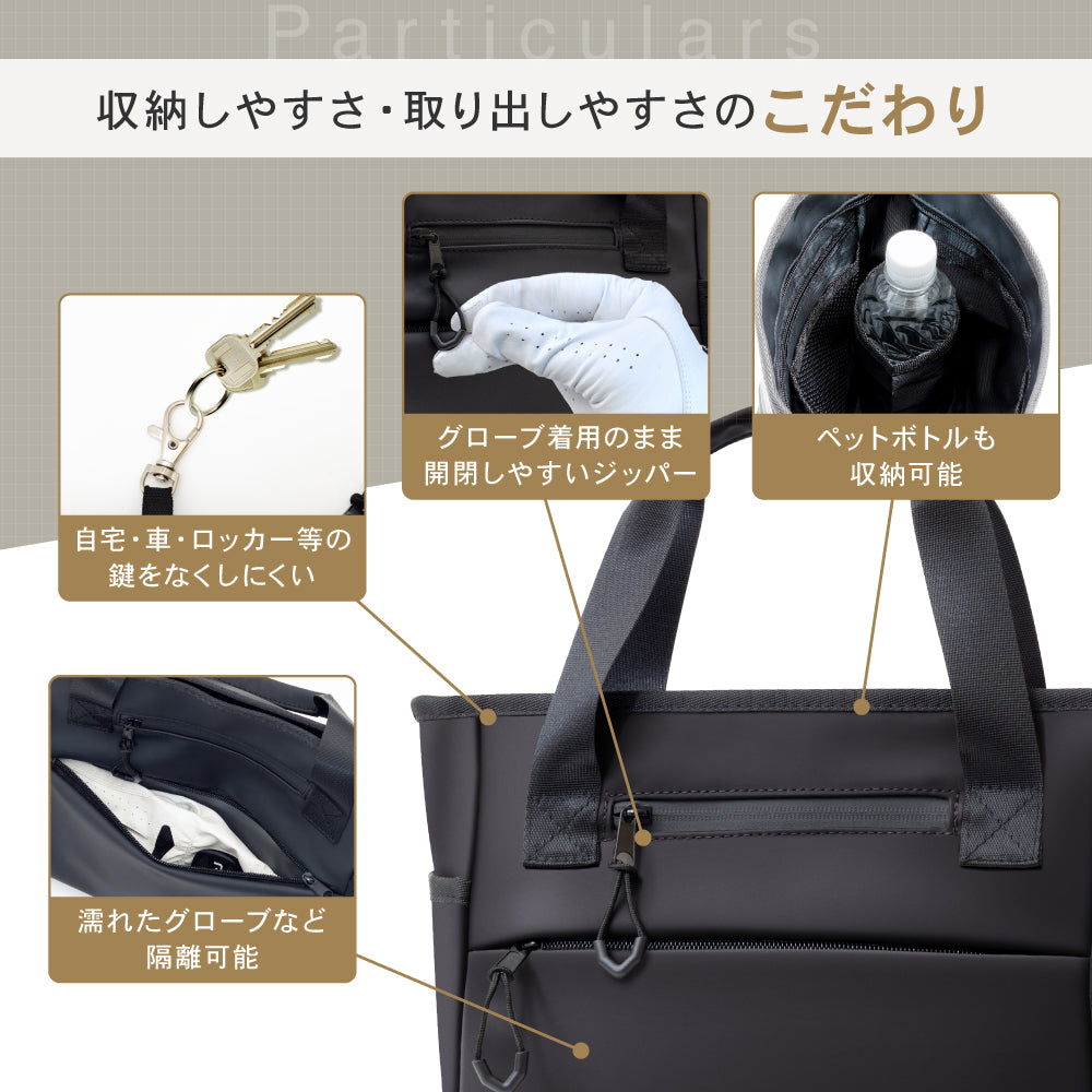 PYKES PEAK] パイクスピーク ゴルフ ラウンドトートバッグ ラウンド