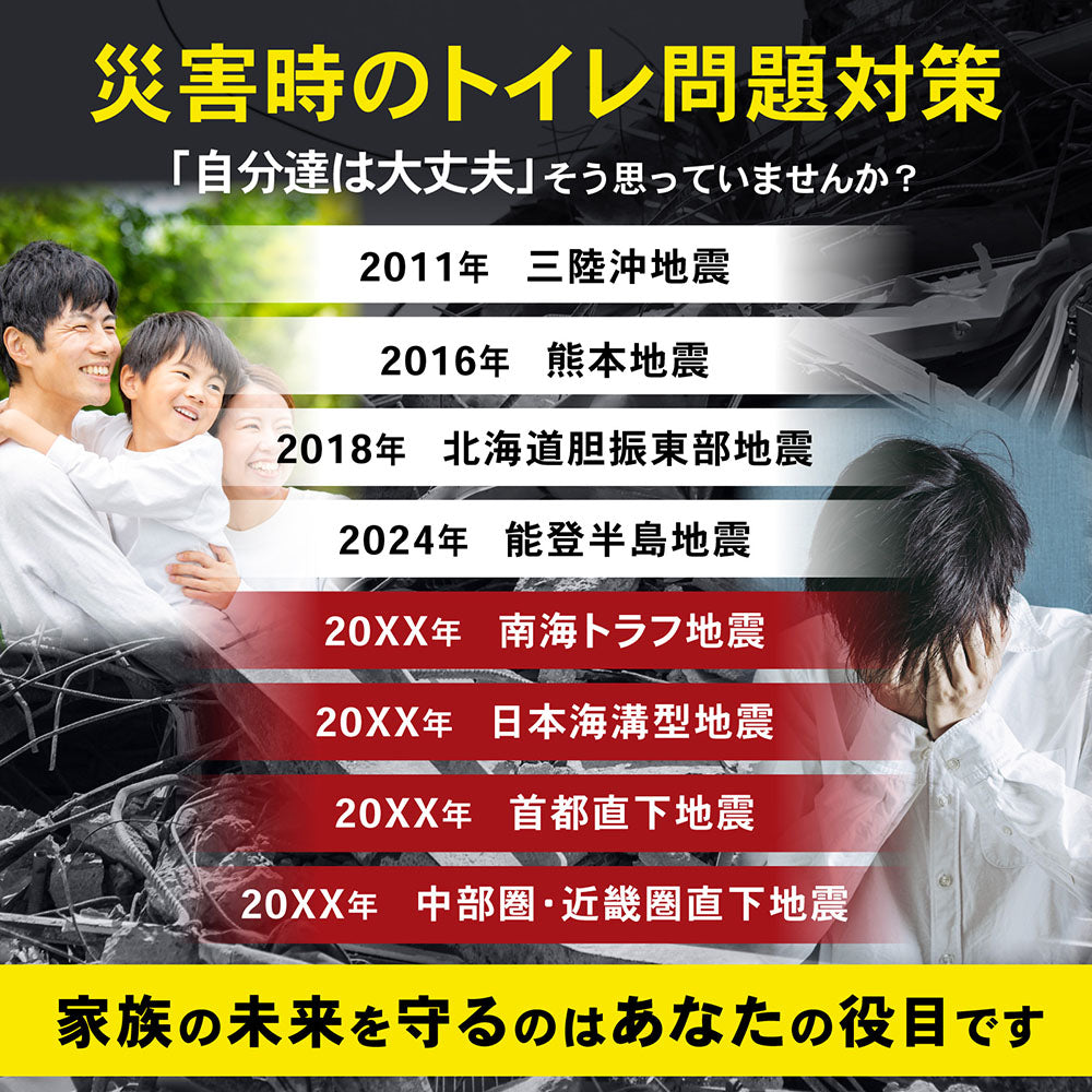 ★防災士推奨★ 携帯トイレ 簡易トイレ 非常用トイレ ポータブルトイレ 防災グッズ 凝固剤付 排便袋付 防災トイレ 折りたたみ 持ち運び 災害用トイレ 災害時 簡単トイレ君 モグラ隊長